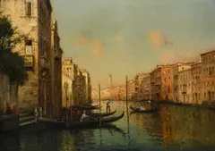 The grand canal by Antoine Bouvard, Oil on canvas, sold Nov 2025