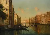 The grand canal by Antoine Bouvard, Oil on canvas, sold Nov 2025