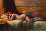 A fairest rose by Delphin Enjolas, Oil on canvas, sold Nov 2025