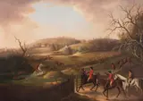 The quorn hunt by Charles Lorraine Smith, Oil on canvas, sold Nov 2025