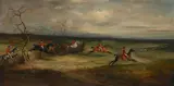 A hunt scurry by John Ferneley Senior, Oil on canvas, sold Nov 2025