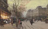 Le porte saint denis by Eugène Galien-Laloue, Watercolour and bodycolour heightened with white, sold Nov 2025