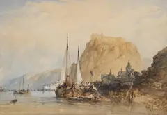 Ehren breitstein by William Callow, Pen, ink and watercolour heightened with white, sold Nov 2025