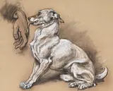 Untitled by Briton Rivière, lithograph, sold Nov 2025