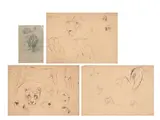 Untitled by Briton Rivière, Pencil on buff paper, sold Nov 2025