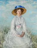 Mrs geoffrey blackwell by Philip Wilson Steer, 1911, Oil on canvas, sold Oct 2025