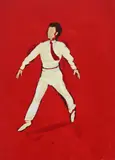 Party games (men in suits) by Patrick Caulfield, Acrylic on paper, in two parts One signed, sold Oct 2025