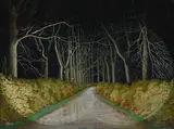 Wartime night drive by James Robert Granville Exley, 1941, Oil on canvas, sold Oct 2025