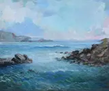 Seascape by Paolo Salvati, 2000, Oil on canvas, sold Oct 2025