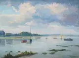 Bosham by Walter James Steggles, Oil on canvas, sold Oct 2025