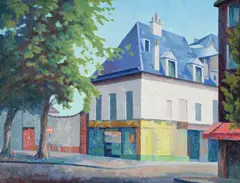 Quai de la tournelle by Walter James Steggles, 1971, Oil on canvas, sold Oct 2025