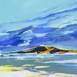Mountain landscape by Donald Hamilton Fraser, Oil on paper, sold Oct 2025