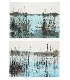 REEDS ROMNEY MARSH III; IV, two works by Sarah Chalmers, 2006, Watercolour Both signed, sold Oct 2025