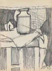 Central school still life by Keith Vaughan, Pencil, sold Oct 2025