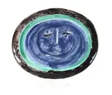 Visage dans un ovale (alain ramié 273) by Pablo Picasso, 1955, sculpture, sold Oct 2025