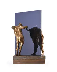 Impact by Michael Ayrton, Bronze and plexiglas, sold Oct 2025