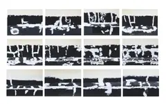 Prison wall abstract (a man escaped), 2012 - 2013 by Cornelia Parker, photograph, sold Oct 2025