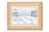 Rue de louvre by Jean-charles-adrien Dollfus, Watercolour, sold Oct 2025