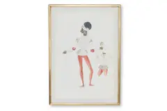 Costume design for banquet by Oliver Messel, Watercolour and pencil, sold Oct 2025