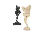 9th marchese di castelleone, bronze figure of harlequin by Emanuele Ordono de Rosale, 1914, Bronze signed to cast EOR and dated, sold Oct 2025