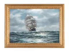 Silver seas, wool clipper 'collingwood' by Henry Scott, Oil on canvas, sold Oct 2025