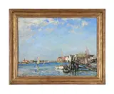 Littlehampton by Emily Beatrice Bland, Oil on canvas, sold Oct 2025
