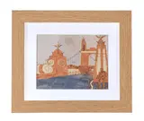 Hammersmith bridge by Julian Trevelyan, 1987, Gouache, felt-tip and pencil, sold Oct 2025