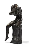 'lucile combing her hair' sculpture; 1981 by Stephan Buxin, Bronze From an edition of, sold Oct 2025