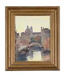 San trovaso, venice by Julian Barrow, Oil on canvas, sold Aug 2025
