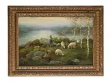 Pastorella by Leonardo Roda, Oil on canvas, sold Aug 2025