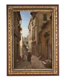 A street in le mans by Théodore David, Oil on canvas, sold Aug 2025