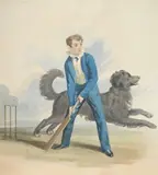 Portrait of master edward samuel evans hartopp by Robert Brereton, Watercolour, sold Aug 2025