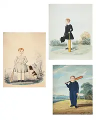 Untitled by S. Betts, Pencil and watercolour, sold Aug 2025