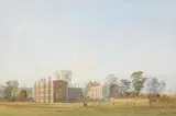 Cricket at jesus college, cambridge by George Pyne, Pencil and watercolour, sold Aug 2025