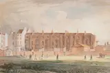 A cricket match in devonshire street by Samuel Hieronymus Grimm, Watercolour, sold Aug 2025
