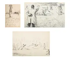 Untitled by Frank Reynolds, Pen and ink, sold Aug 2025