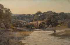 Fishing on the banks by Duncan Cameron, sold Jun 2014