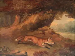 Fresh fox by James Bateman, oil on copper, offered Jun 2014