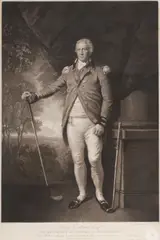 Henry Callender Esquire,  To the Society of Golfers at Blackheath by Lemuel Francis Abbott, mezzotint, by William Ward, on wove, offered Jun 2014