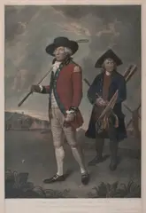 Blackheath Golfer,  presented To the Society of Golfers at Blackheath by Lemuel Francis Abbott, colour mezzotint by Valentine Green, on wove, offered Jun 2014