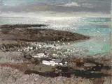 The Sea at Benham by Obe Rsa Rsw Rp Rgi Lld D Univ Alberto Morrocco, oil on canvas, sold May 2014