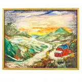 View of Norway by Philip Paval, Oil on board, sold Mar 2024