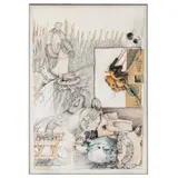 Colored by Ed Blackburn 'Floating Hat' Ed Blackburn, Pencil on Paper, offered Mar 2024