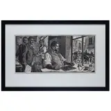 Posade en su Taller (Posada in his Workshop) by Leopoldo Méndez, 1953, Linocut, sold Jan 2024