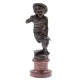 Untitled by BronzeCarl Kauba Carl Kauba, Bronze figure of a dancing child, on marble plinth.Signed C. Kauba6in.(15cm), sold Jan 2024