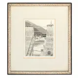 Untitled by Ryohei Tanaka, etching, sold Jan 2024