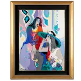 Untitled by Isaac Maimon, Acrylic on canvasSigned l/lTwo Women29in. x 39in. (74cm. x 99cm)Framed: 42in. x, sold Dec 2023