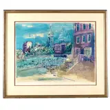 Montmatre and Sacre Coeur, circa 1950.Color by Jean Dufy, lithograph on wove paper, sold Dec 2023
