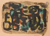 Empreintes by Jean-Dominique Villeri, vers 1950, Monotype rehaussé à la gouache, sold Jul 2026