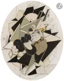 Composition by Alain Le Yaouanc, 1968, Collage, sold Jul 2026